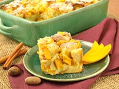 Brandies Mango Bread Pudding