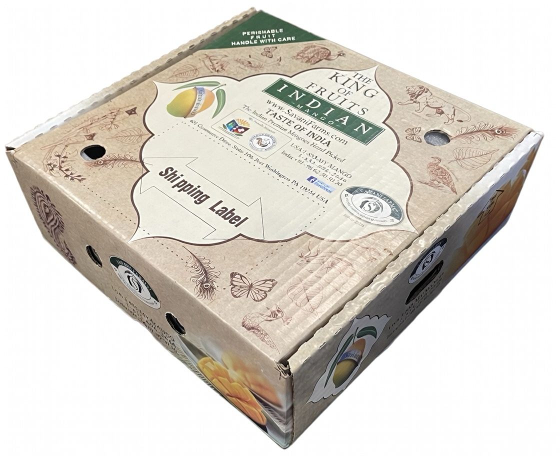 Box of 9 Premier Kesar Mangoes - Fullboxview